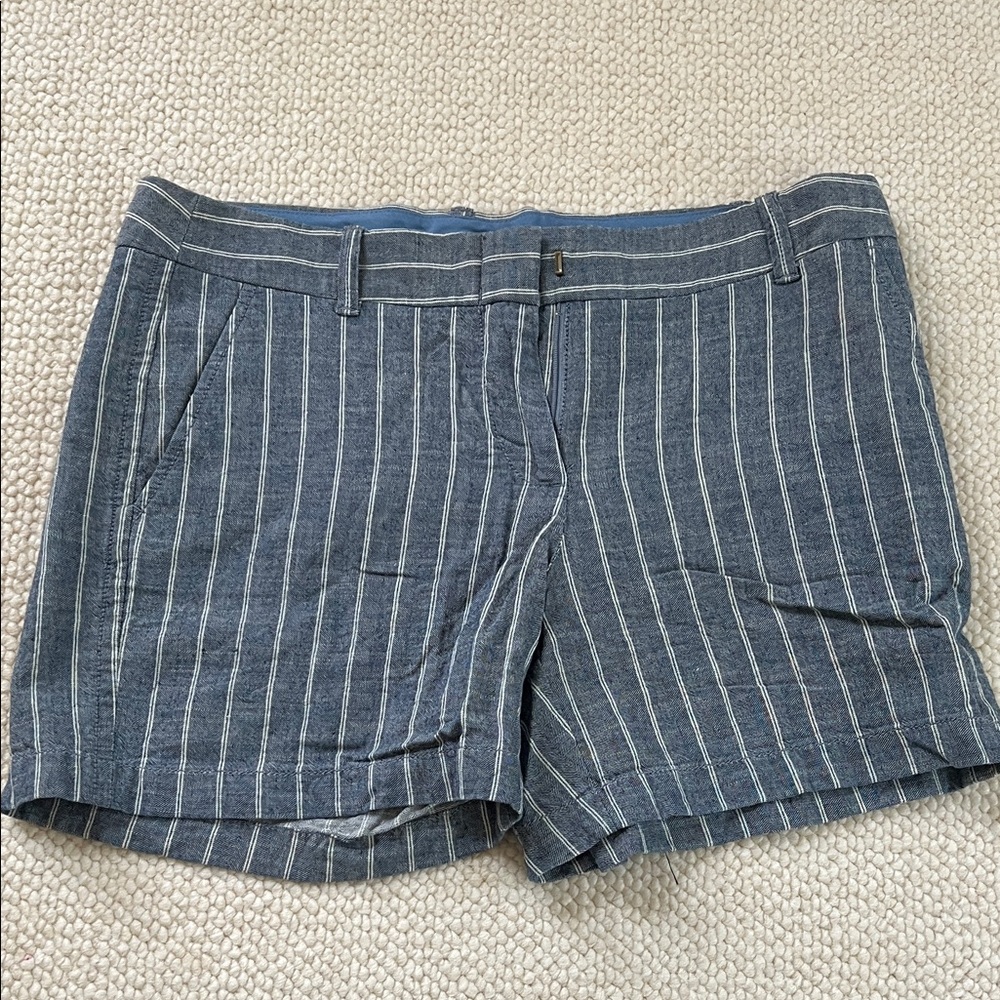 J. Crew Blue Striped Women's Shorts